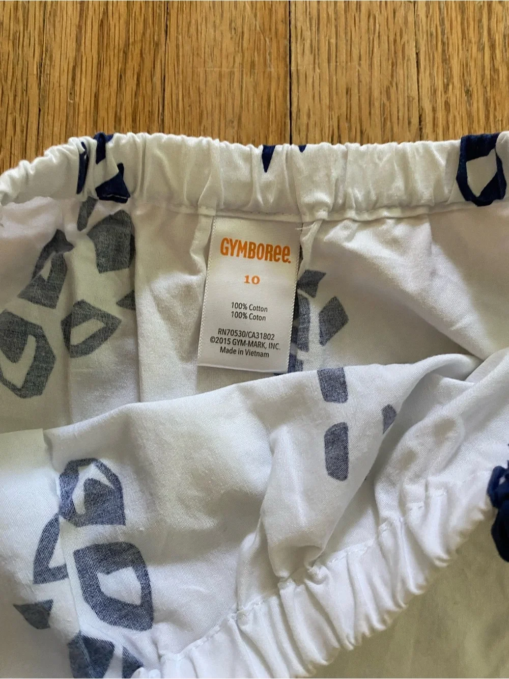 Navy and White Patterned Shift Dress Gymboree Girl 10 Sleeveless